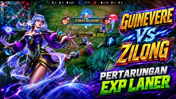 Pertarungan Exp Lane Guinevere Vs Zilong | MLBB MOBILE LEGEND