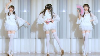 【窝窝头】一花依世界❀竖屏❀粉白互补，折扇起舞~