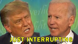 The Presidential Debate BUT Just Interrupting