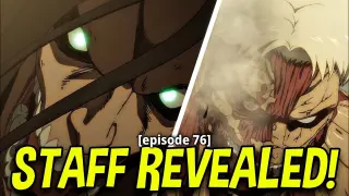 Attack on Titan Season 4 Part 2 Episode 1 GOOD NEWS! | Staff Analysis