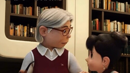 Nobita: Father-in-law, you are my best bond.