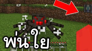 เเมงมุมพ่นใย ได้เเล้ว!! โครตโกง | Minecraft PE