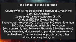 Jana Bishop - Beyond Bootcamp Course Download