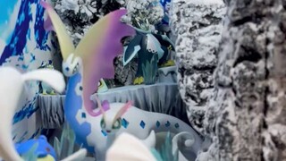 In the hot summer, I have to stay at home and play with ice Pokémon
