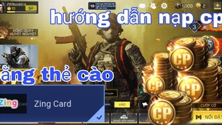 hướng dẫn chi tiết cách nạp cp call of duty mobile vn, nhận thêm tới 1000 cp