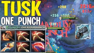 %100 Crit Tusk One Punch Man | Dota 2 Gameplay