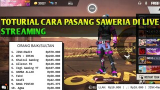 TOTURIAL CARA PASANG SAWERIA DI LIVE STREAMING