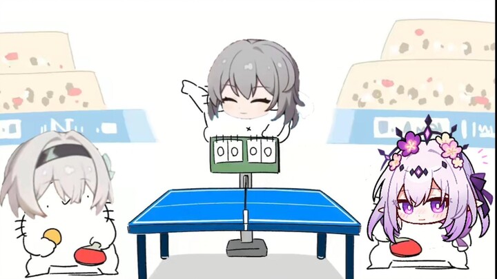 Xiadie and Liuying play table tennis!