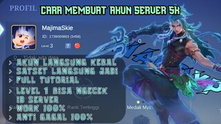 Cara Membuat Akun ID Server 5K Di Mobile Legend