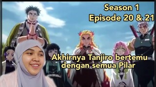 Kimetsu No Yaiba Season 1 Episode 20 & 21 REACTION INDONESIA