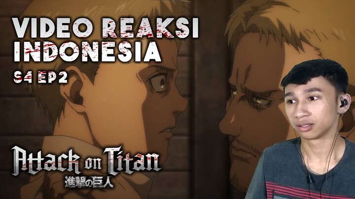 REINER BILANG APA?! - Attack on Titan Reaction Indonesia | Season 4 Episode 2