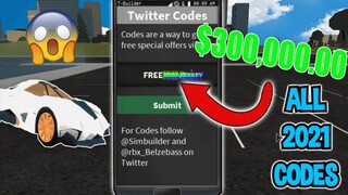 Roblox Vehicle Simulator New Codes! December 2021