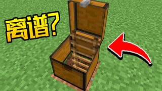 我的世界冷知识：梯子竟然还可以放进箱子中？（不是封面党）