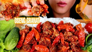 ASMR OSENG GRANAT DAGING SAPI PEDAS ASLI BUKAN KW | ASMR MUKBANG INDONESIA