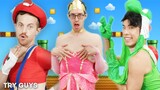 Guys Try Sexy Video Game Halloween Costumes
