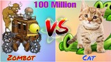 Cat vs Dr Zombot: Who will win? top strategy 50 Million | Plants vs Zombies 2 - PVZ2 MK