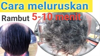 Cara meluruskan rambut pria dengan mudah, 10 menit langsung lurus