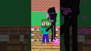 HELP baby zombie  avoid FBI in Monster School 😂😂😂#minecraft  #shorts #funny