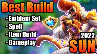 SUN BEST BUILD 2022 | TOP 1 GLOBAL SUN BUILD | SUN - MOBILE LEGENDS | MLBB