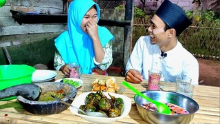 DIJAMIN ENAK BANGET.. TERONG GORENG SAUS TIRAM, GORENGAN GEHU, SAMBEL GOANG, MASAKAN KAMPUNG