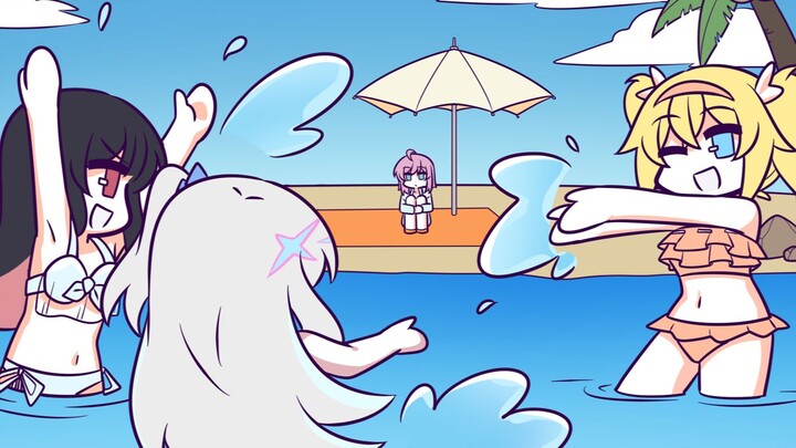 The otaku lady returns in a swimsuit!