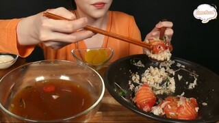 Trứng scotch, mì soba,, cơm trộn cá hồi sống 6 #amthuc