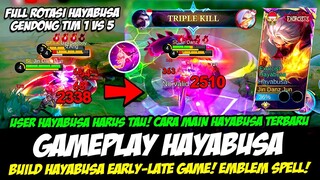 GAMEPLAY HAYABUSA EXORCIST VS HERO META❗CARA MAIN HAYABUSA TERBARU + BUILD HAYABUSA TERSAKIT 2024