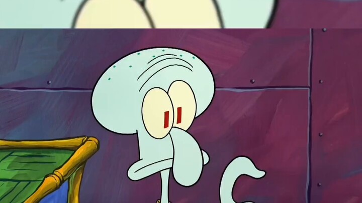 Squidward came out disheveled after the examination, but Mr. Krabs was full of resistance to the phy