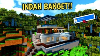 GILA NIH RUMAH!! INDAH BANGET DAN DALEMNYA FULL REDSTONE!! - Map Showcase Minecraft #202
