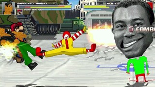 AN Mugen #357: Sargento Manuel & Strong Super Mario VS Dark Donald & Omega Tiger Woods