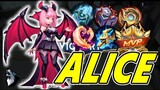 Unstoppable ALICE Crazy Gameplay! OFFLANE GODDESS! Mobile Legends