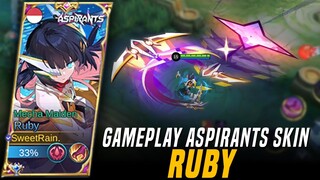 NEW Aspirants Skin: RUBY 'Mecha Maiden' Full Gameplay! | Mobile Legends: Bang Bang