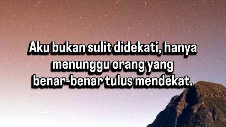 selelu merasa sendiri