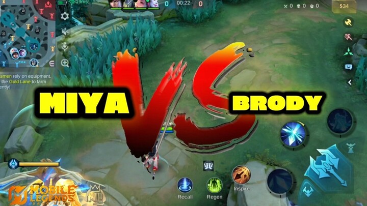 Brody vs Miya Level 1 Sabayan🔥