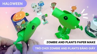 Cách làm Trò chơi Zombie and plants Bằng giấy cực dễ