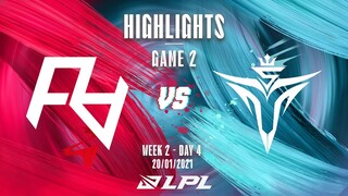 [Highlights] RA vs. V5 - Game 2 | Tuần 2 Ngày 4 | LPL Mùa Xuân 2022