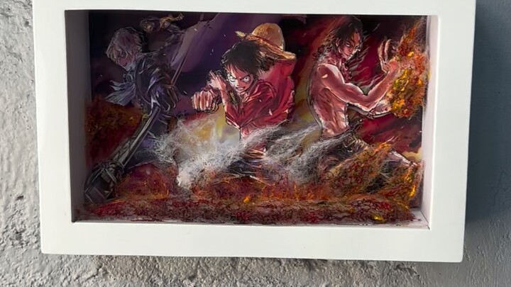 One Piece Shadow Box Art