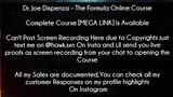 Dr. Joe Dispenza Course The Formula Online Course Bundle download