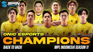 BEST MOMENTS ONIC ESPORTS CHAMPIONS OF MPL ID S11! BACK-TO-BACK CHAMPIONS!