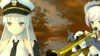 (MMD·3D) ตัวละครสาว ๆ จากเกม Azur Lane มาโชว์เป่าทรัมเป็ต