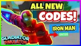 ALL *NEW* GLADIATOR SIMULATOR CODES 2020! New Iron Man Updates [ROBLOX]