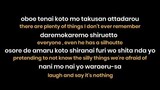 KANA-BOON - Silhoutte ( full lyrics + English translation )