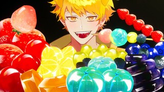 Dessert refreshing lemon candied haws eating show 💙🍋Wow😝