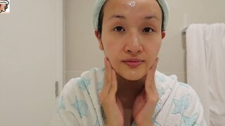 chăm sóc da cho buổi tối buồn ngủ #beauty