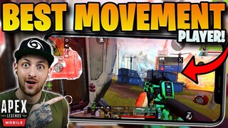 Reacting to the BEST PLAYER MOVEMENT in Apex Legends Mobile