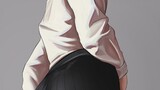 [Lukisan]Menggambar bokong seksi dengan setelan celana
