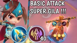 TUTORIAL COMMANDER BARU ZILONG META BASIC ATTACK | SUN FULL STACK DRAGON SPEAR