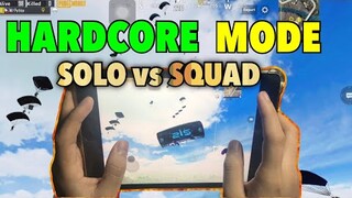 HARDCORE MODE Solo vs Squad | PUBG MOBILE - IPAD MINI 5