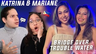 Waleska & Efra react to Katrina Velarde & Mariane Osable - Bridge Over Trouble Water (COVER)