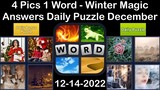 4 Pics 1 Word - Winter Magic - 14 December 2022 - Answer Daily Puzzle + Bonus Puzzle